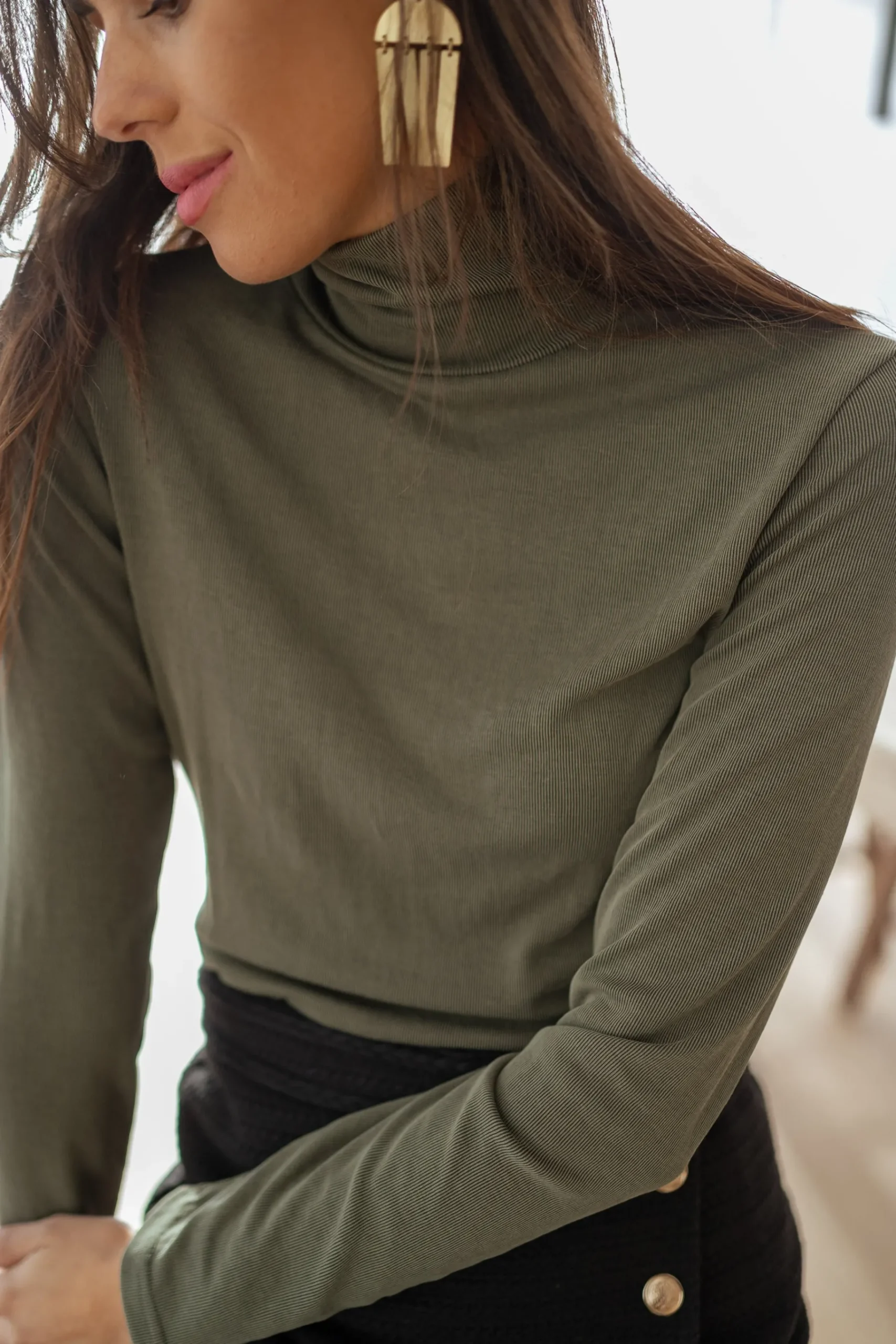 Pulls & Gilets-EASY-CLOTHES Pull Steph - kakiEasy Clothes Kaki