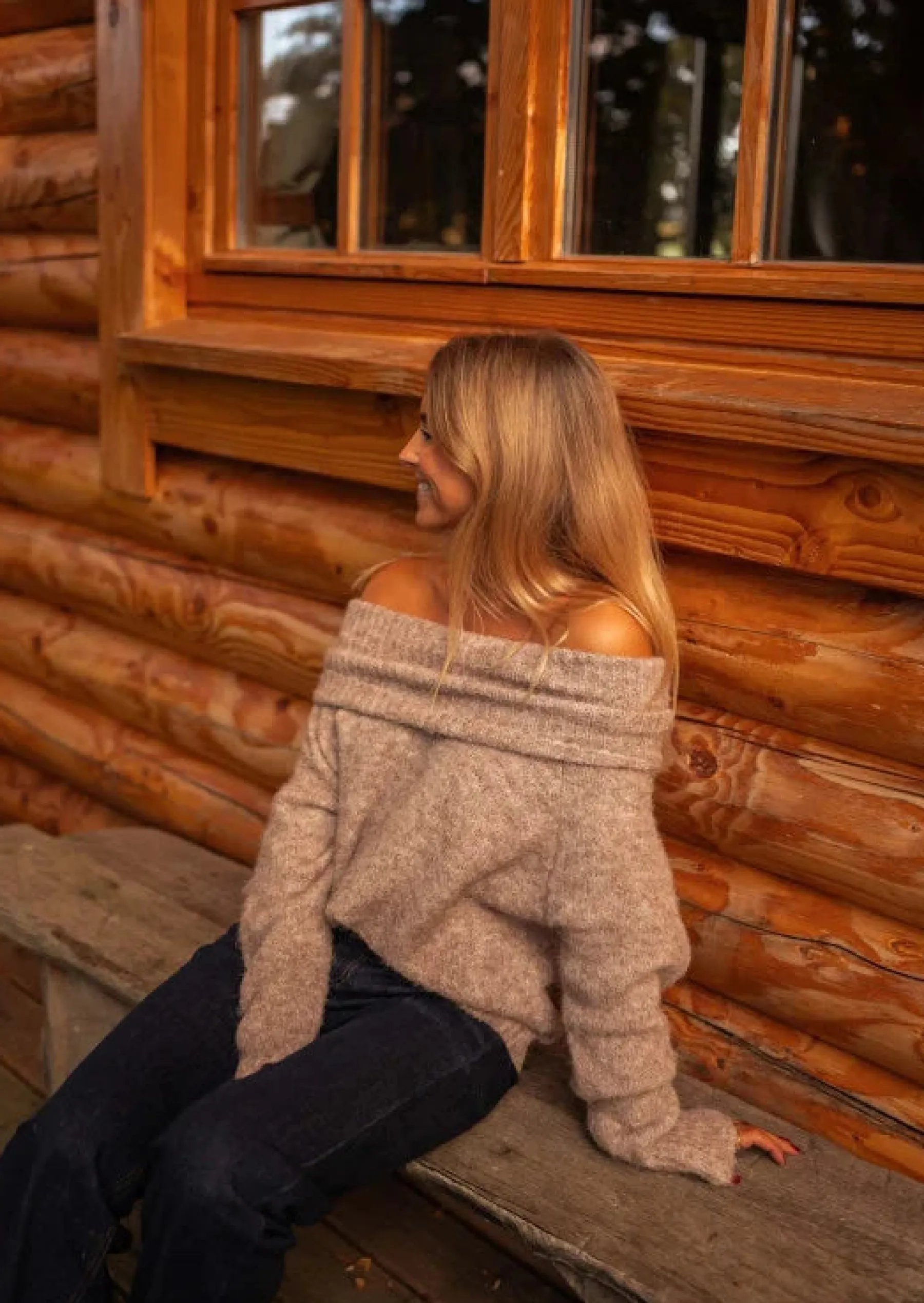 Pulls & Gilets-EASY-CLOTHES Pull Taupe - Melan - Doux - Vêtements TendancesEasy Clothes Taupe