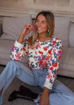 Pulls & Gilets-EASY-CLOTHES Pull Weston - à fleursEasy Clothes À fleurs