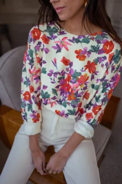 Pulls & Gilets-EASY-CLOTHES Pull Weston - à fleursEasy Clothes À fleurs