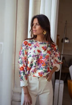 Pulls & Gilets-EASY-CLOTHES Pull Weston - à fleursEasy Clothes À fleurs