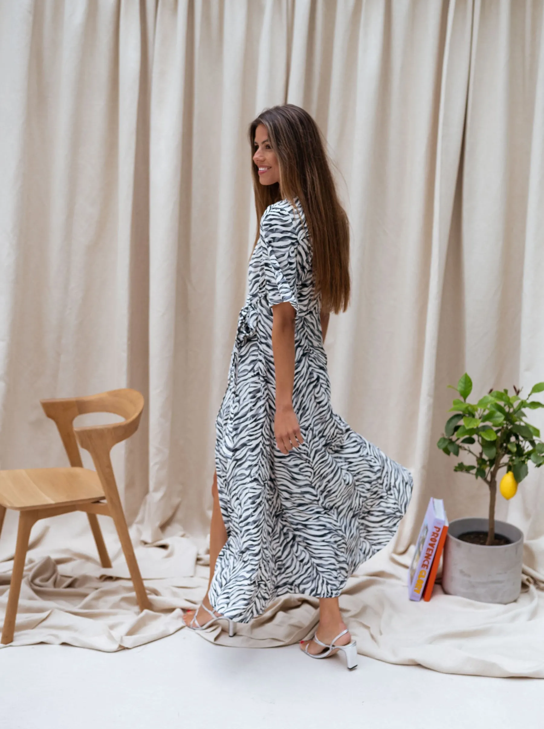 Robes-EASY-CLOTHES Robe Amaria - zébréeEasy Clothes Zébrée