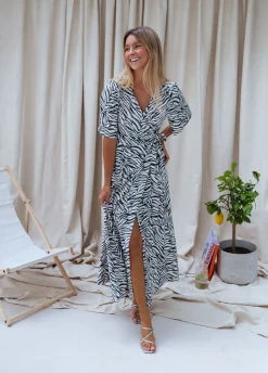 Robes-EASY-CLOTHES Robe Amaria - zébréeEasy Clothes Zébrée
