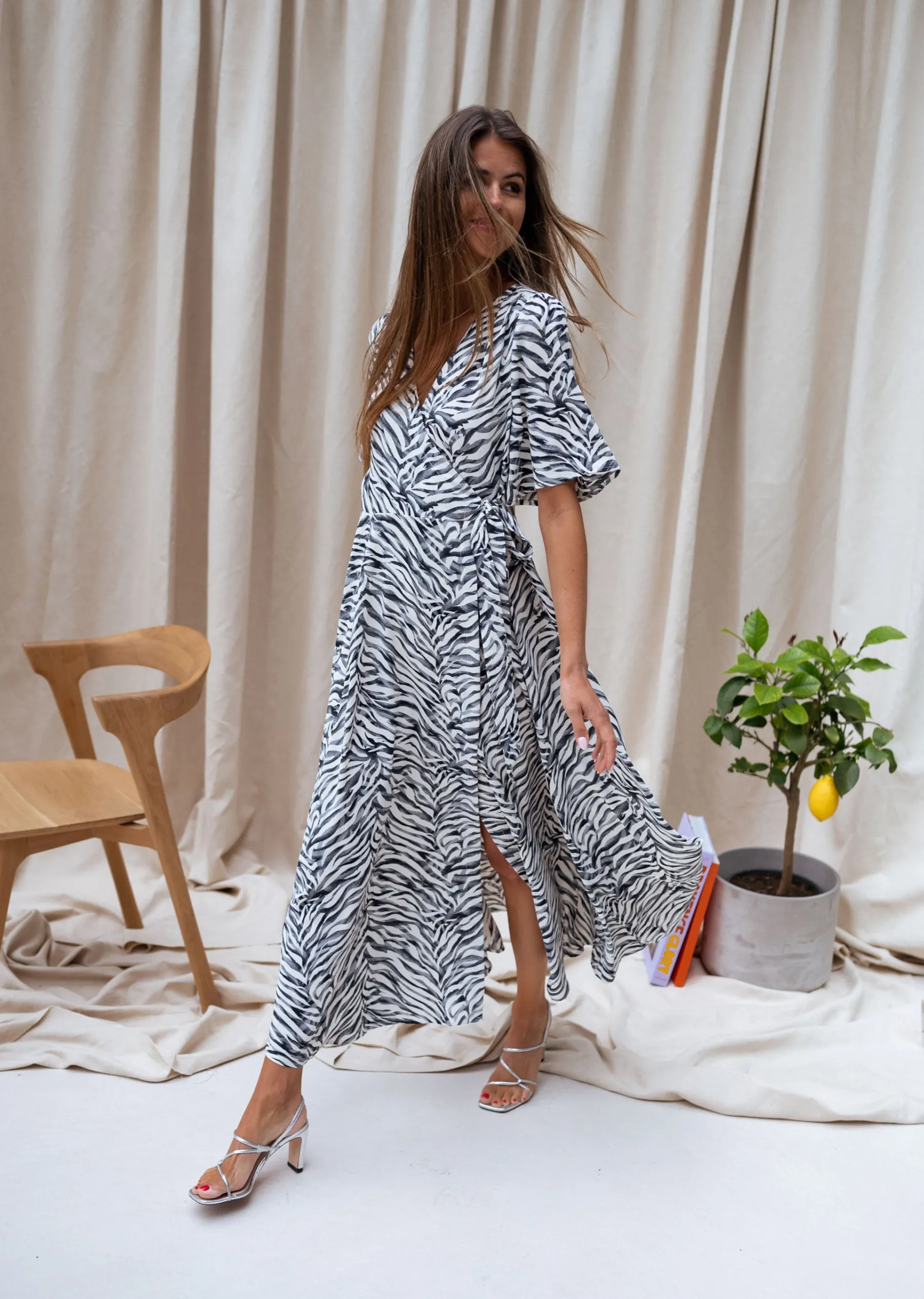 Robes-EASY-CLOTHES Robe Amaria - zébréeEasy Clothes Zébrée