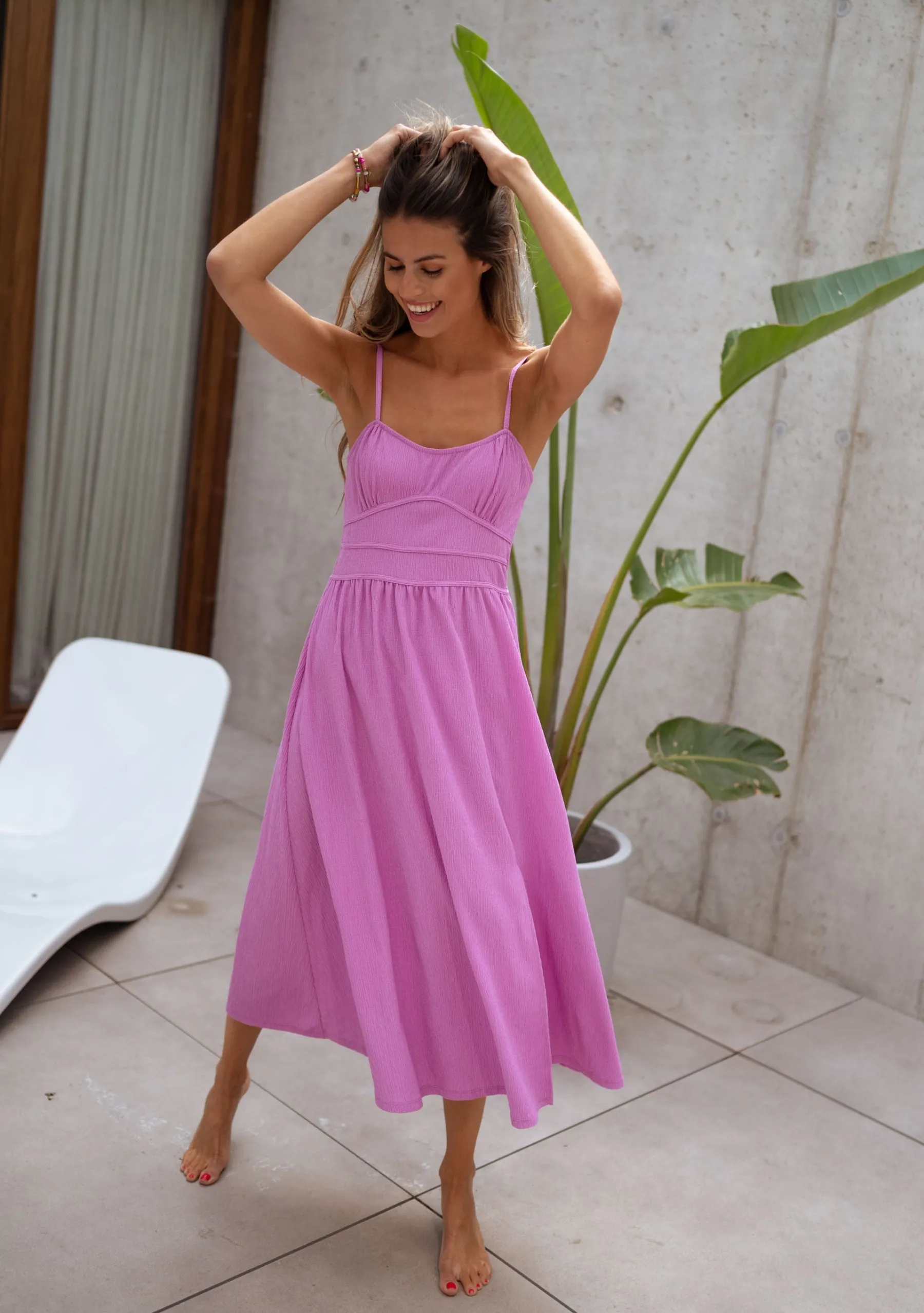 Robes-EASY-CLOTHES Robe Analea CREATION - mauveEasy Clothes Mauve