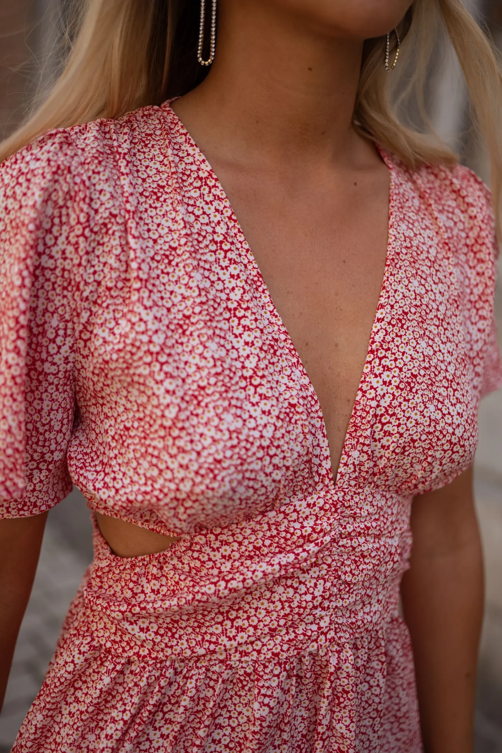 Robes-EASY-CLOTHES Robe Constance - rose à fleursEasy Clothes Rose à fleurs