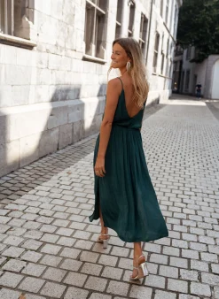 Robes-EASY-CLOTHES Robe Dalie - vert canardEasy Clothes Vert canard