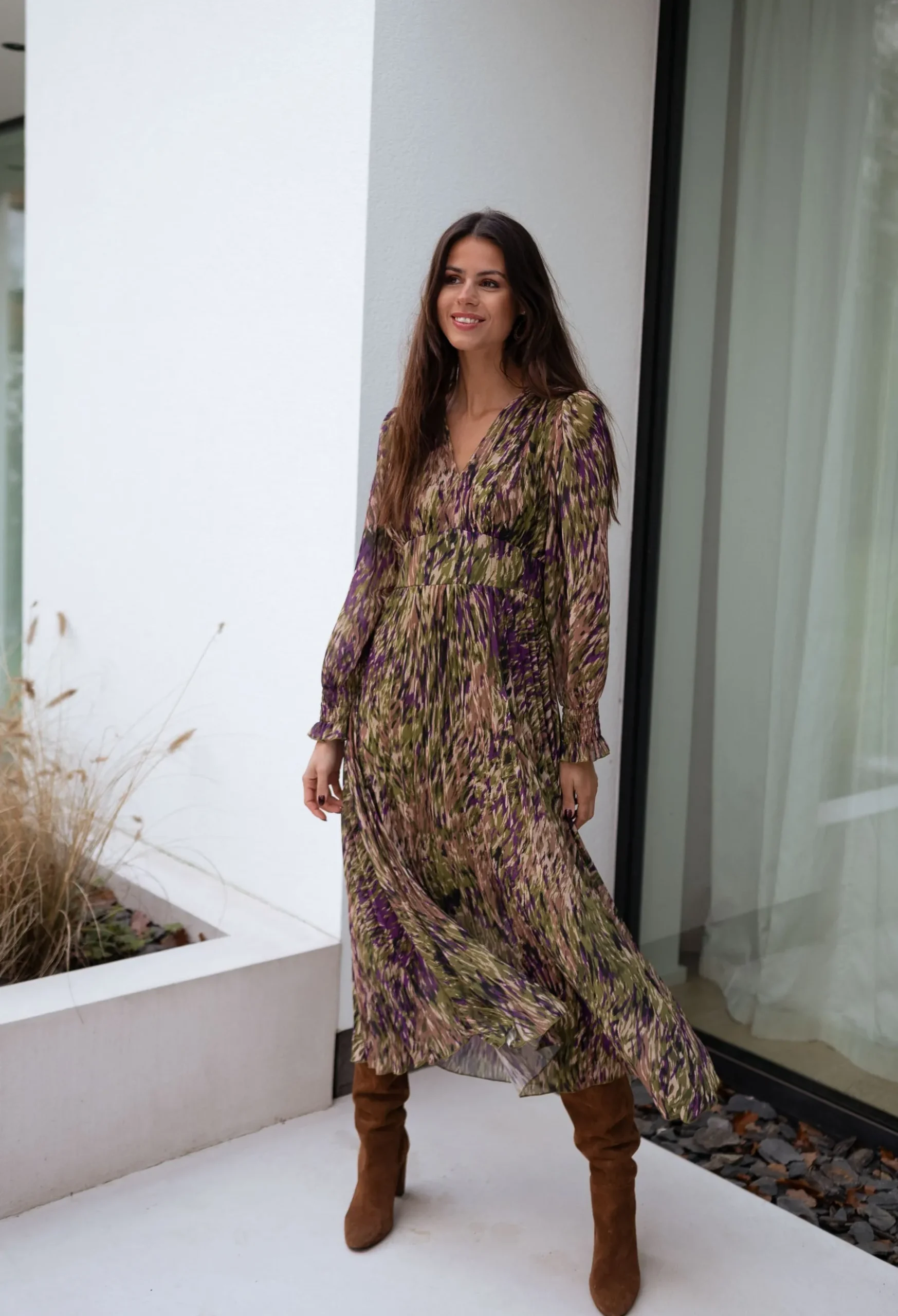 Robes-EASY-CLOTHES Robe Dola - verte à motifsEasy Clothes Verte à motifs