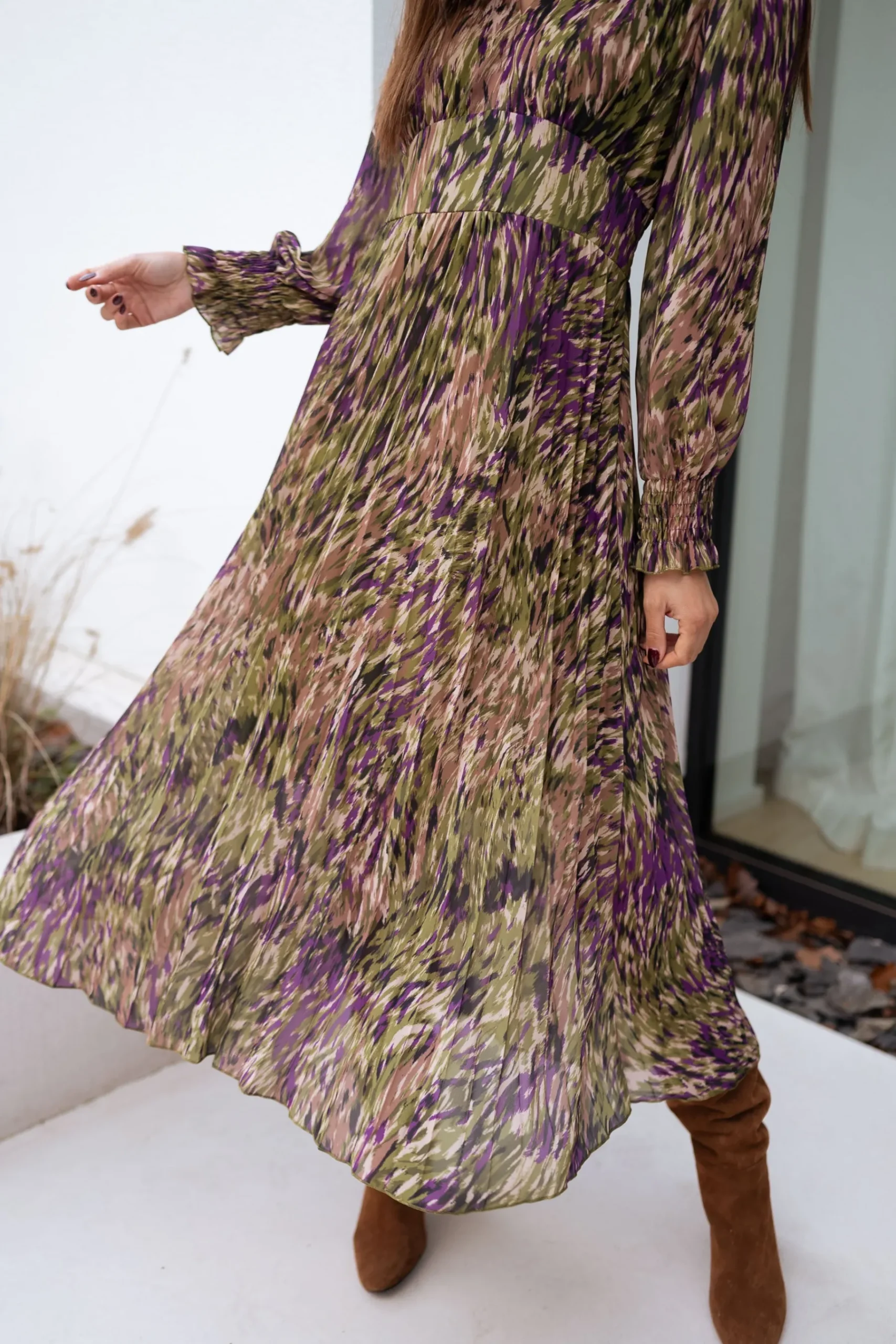 Robes-EASY-CLOTHES Robe Dola - verte à motifsEasy Clothes Verte à motifs