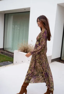 Robes-EASY-CLOTHES Robe Dola - verte à motifsEasy Clothes Verte à motifs