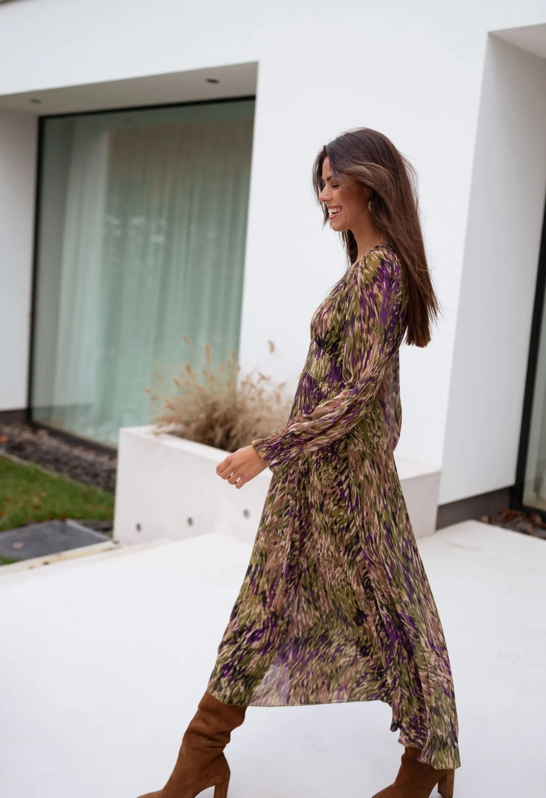 Robes-EASY-CLOTHES Robe Dola - verte à motifsEasy Clothes Verte à motifs