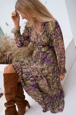 Robes-EASY-CLOTHES Robe Dola - verte à motifsEasy Clothes Verte à motifs