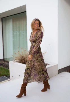 Robes-EASY-CLOTHES Robe Dola - verte à motifsEasy Clothes Verte à motifs