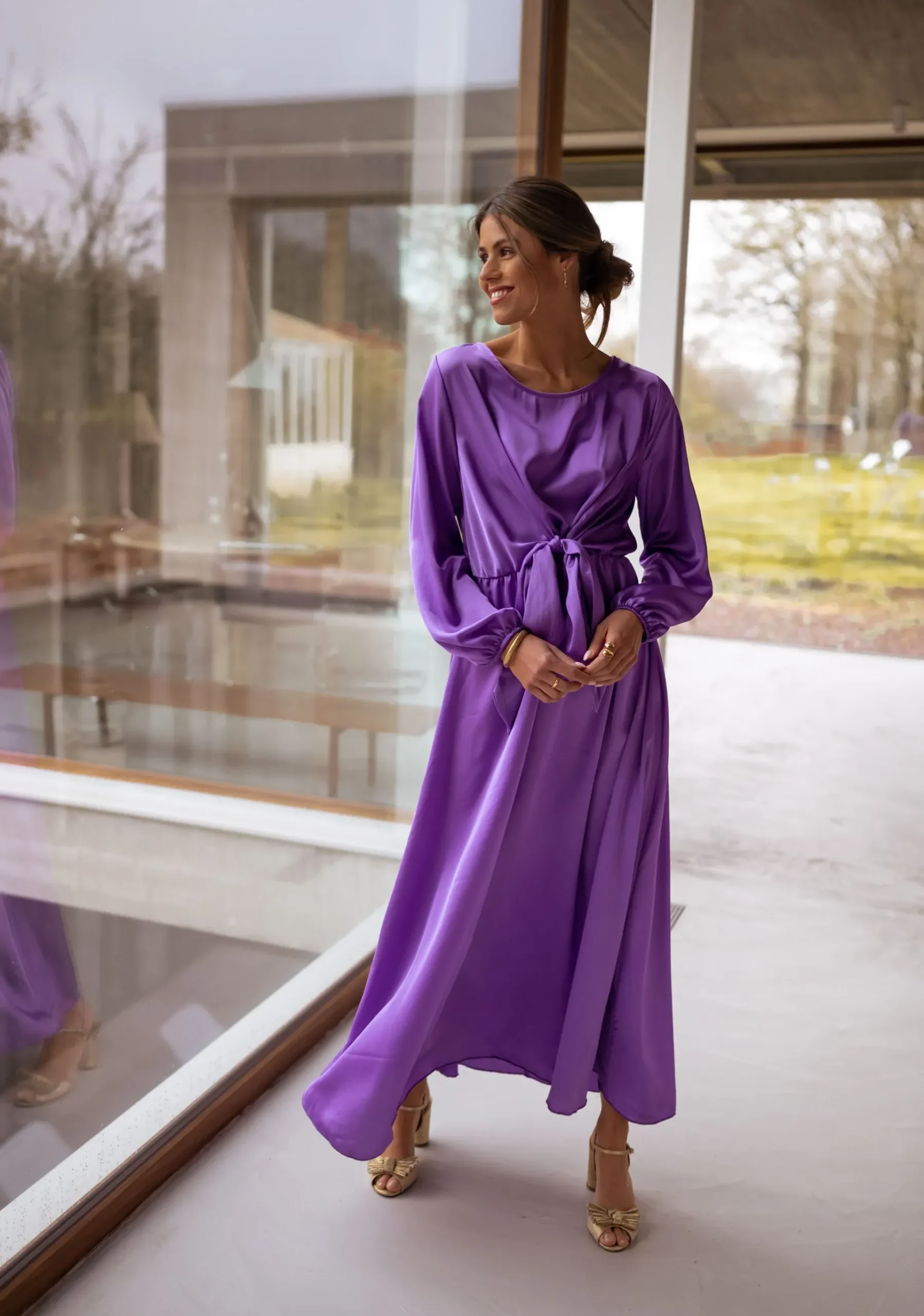 Robes-EASY-CLOTHES Robe Elena - mauveEasy Clothes Mauve