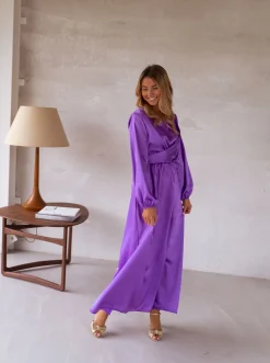 Robes-EASY-CLOTHES Robe Elena - mauveEasy Clothes Mauve