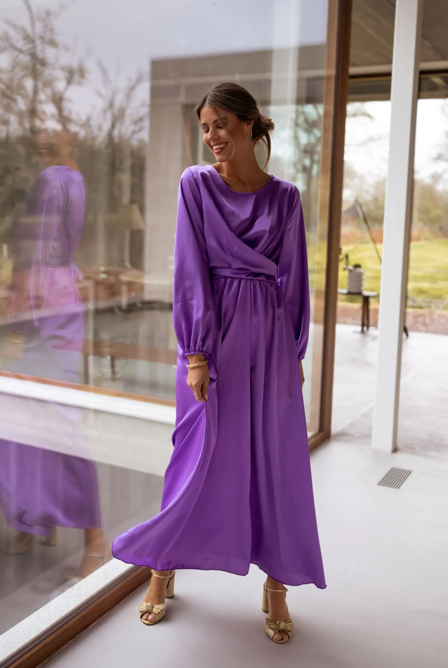 Robes-EASY-CLOTHES Robe Elena - mauveEasy Clothes Mauve