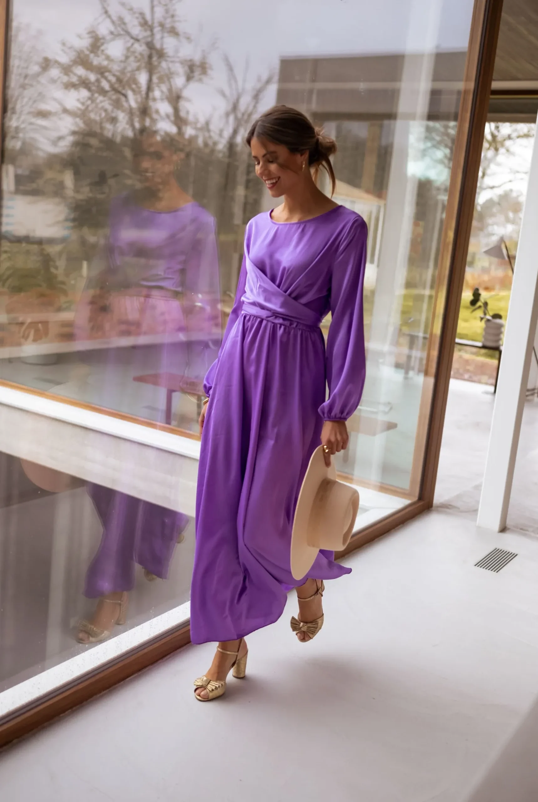 Robes-EASY-CLOTHES Robe Elena - mauveEasy Clothes Mauve