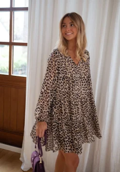 Robes-EASY-CLOTHES Robe Enola - léopardEasy Clothes Léopard