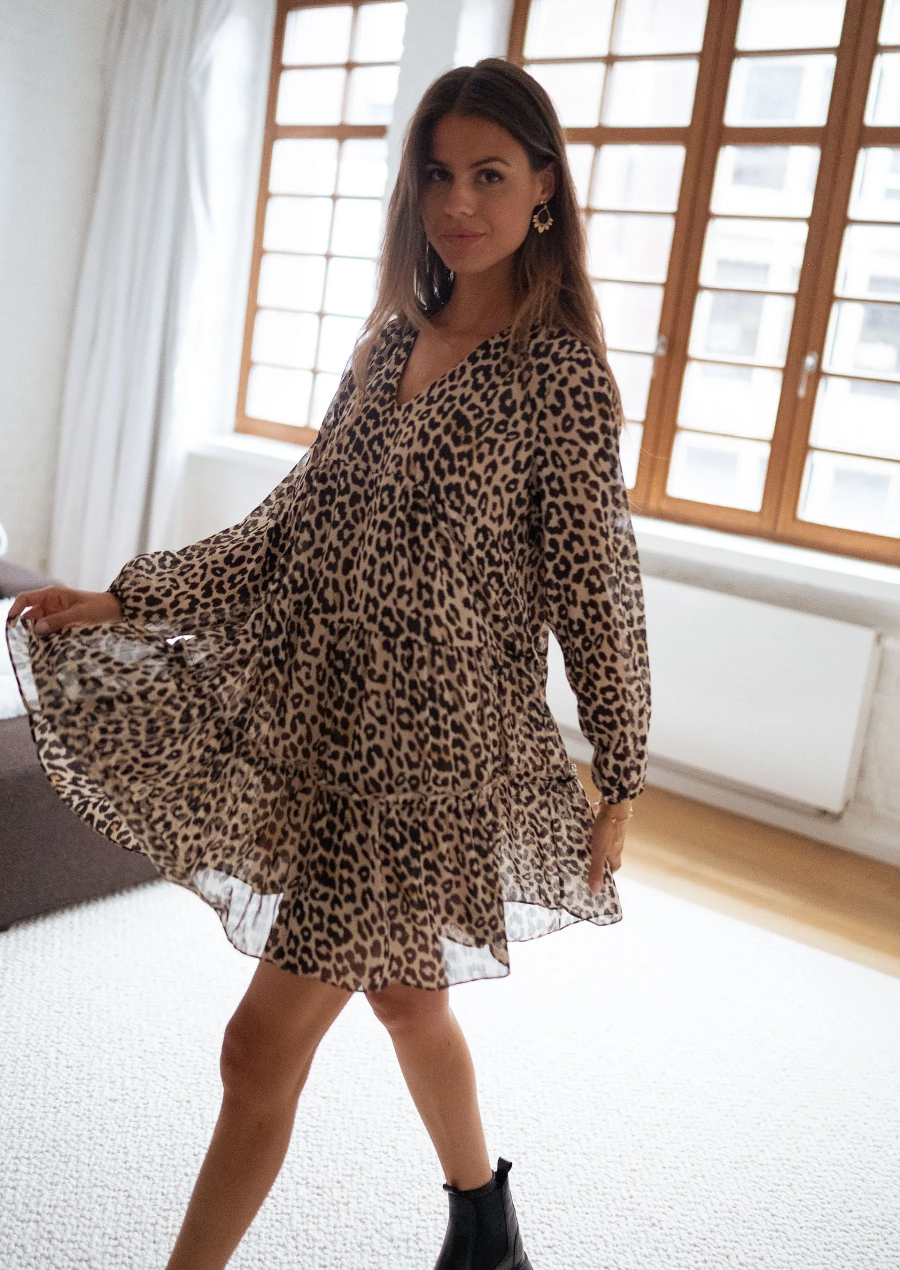 Robes-EASY-CLOTHES Robe Enola - léopardEasy Clothes Léopard