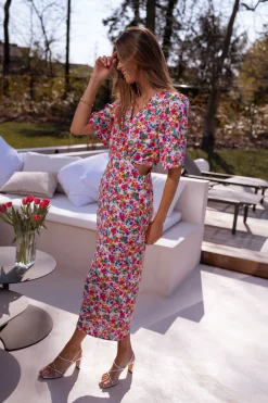 Robes-EASY-CLOTHES Robe Ermance - à fleursEasy Clothes À fleurs