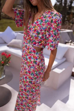 Robes-EASY-CLOTHES Robe Ermance - à fleursEasy Clothes À fleurs