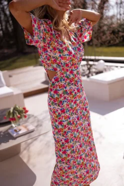 Robes-EASY-CLOTHES Robe Ermance - à fleursEasy Clothes À fleurs