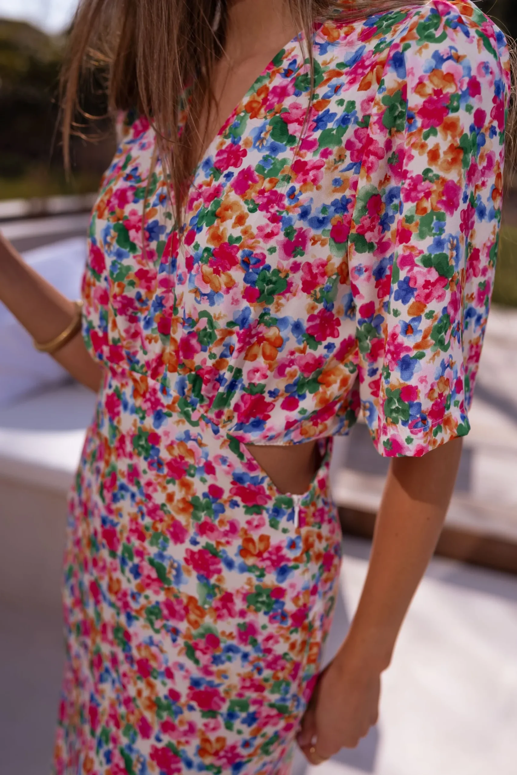 Robes-EASY-CLOTHES Robe Ermance - à fleursEasy Clothes À fleurs