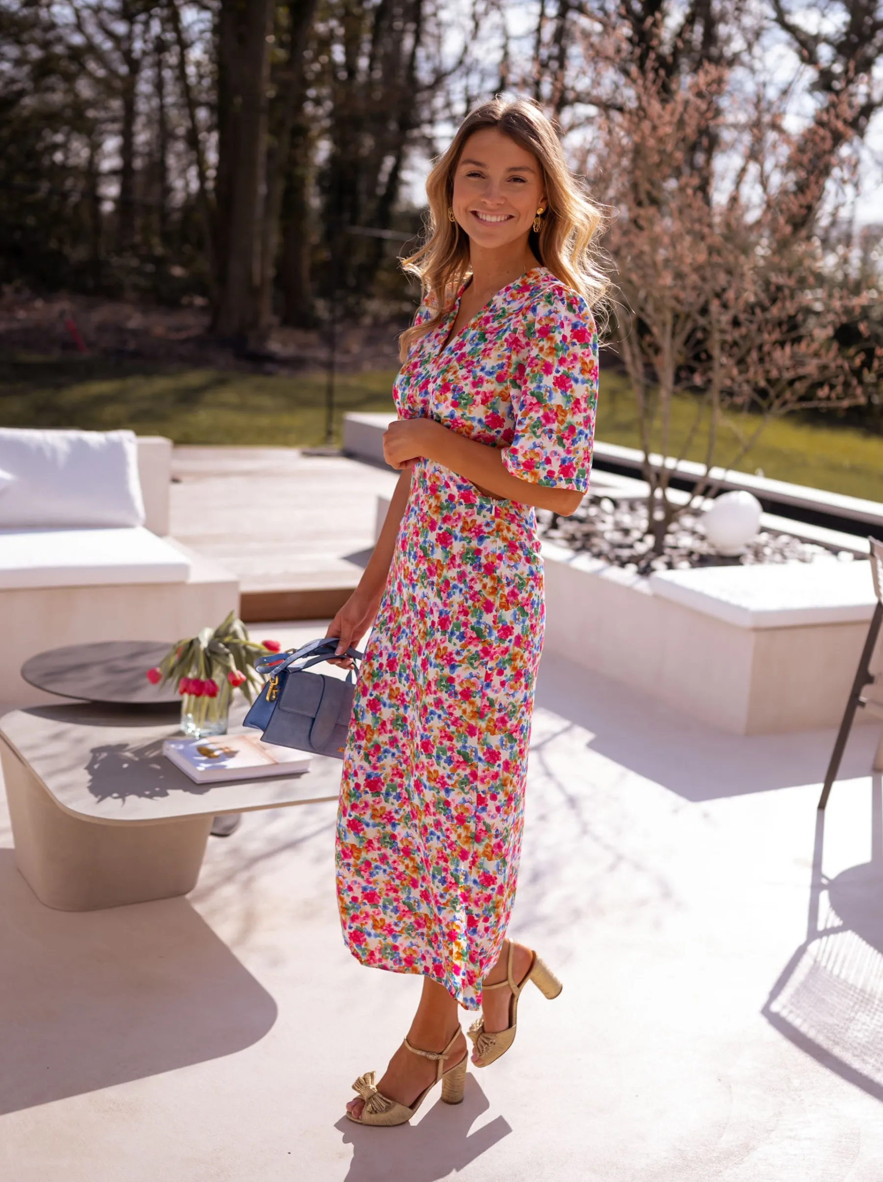 Robes-EASY-CLOTHES Robe Ermance - à fleursEasy Clothes À fleurs