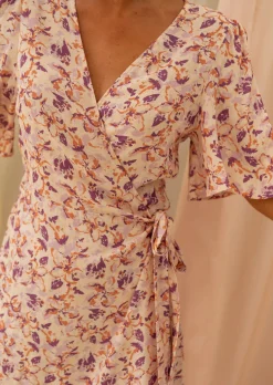 Robes-EASY-CLOTHES Robe Fleurie - Bessie - Printemps Été 2023 - Easy Clothes À fleurs