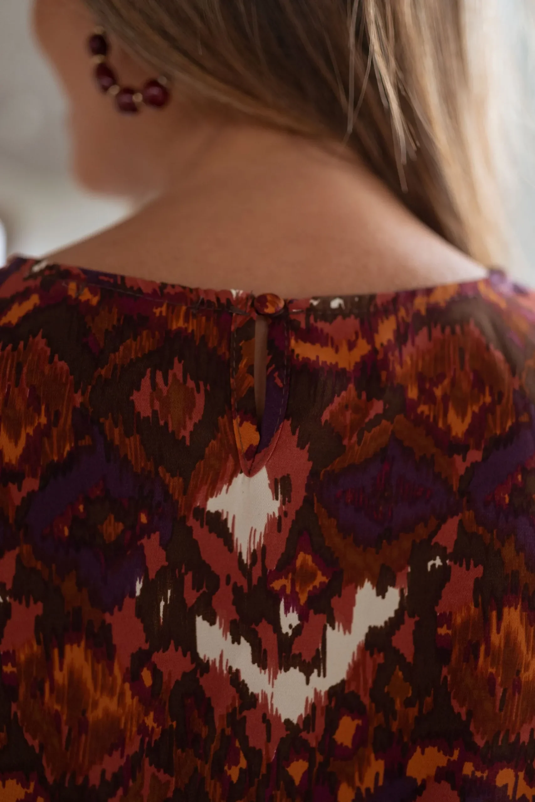 Robes-EASY-CLOTHES Robe Giulia - brune à motifsEasy Clothes Brune à motifs