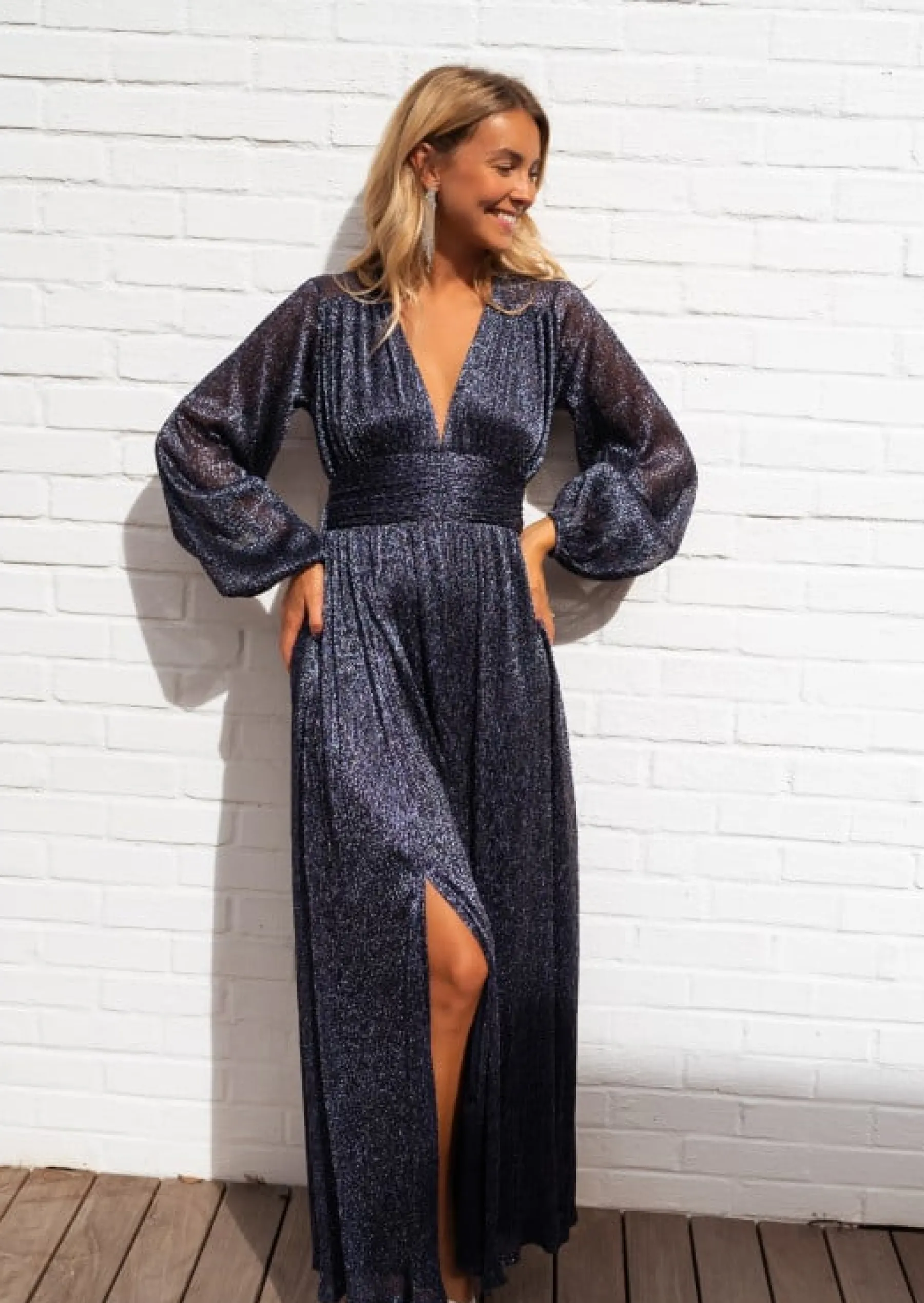 Robes-EASY-CLOTHES Robe Imane - Bleu Marine - Creation Easy Clothes Bleu marine