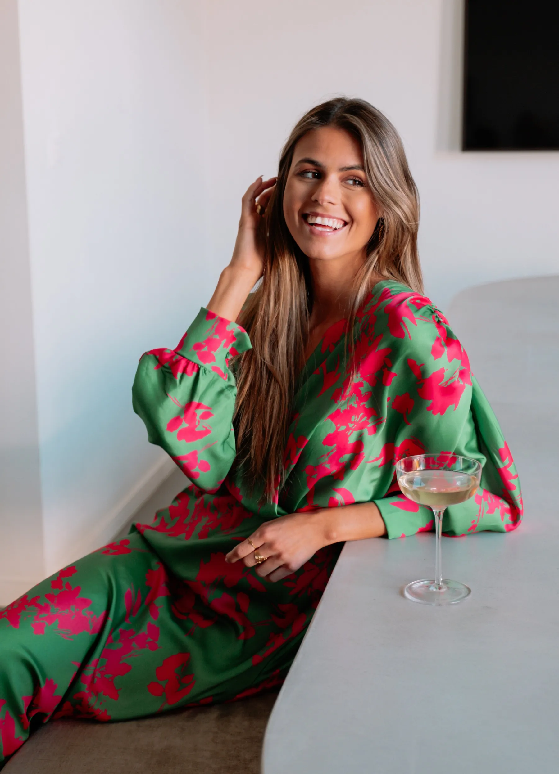 Robes-EASY-CLOTHES Robe Keeper - verte et roseEasy Clothes Verte et rose