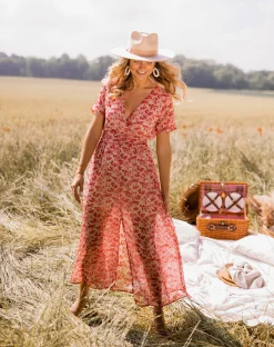 Robes-EASY-CLOTHES Robe Lilou - à fleursEasy Clothes À fleurs