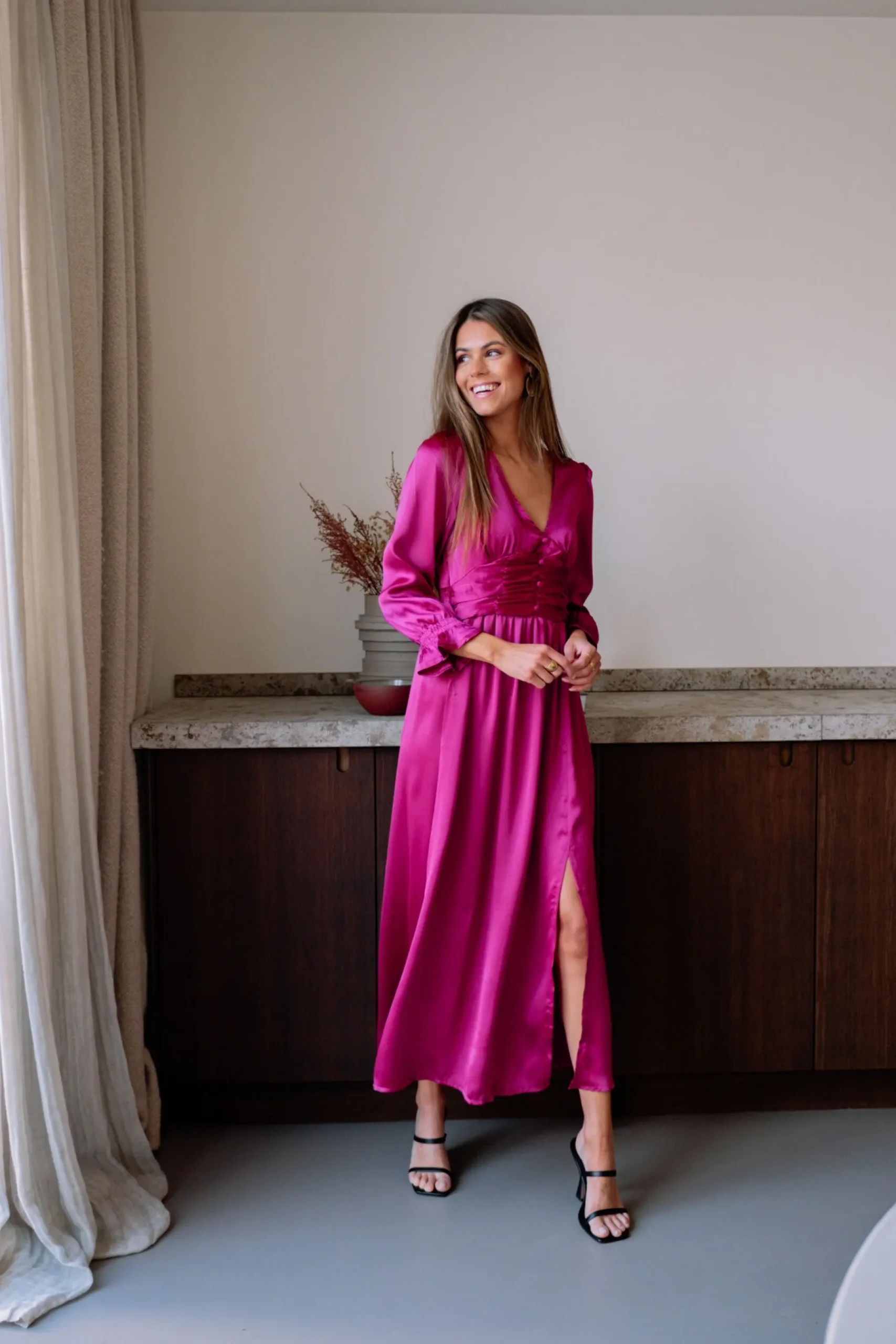 Robes-EASY-CLOTHES Robe Loma - fuchsiaEasy Clothes Fuchsia
