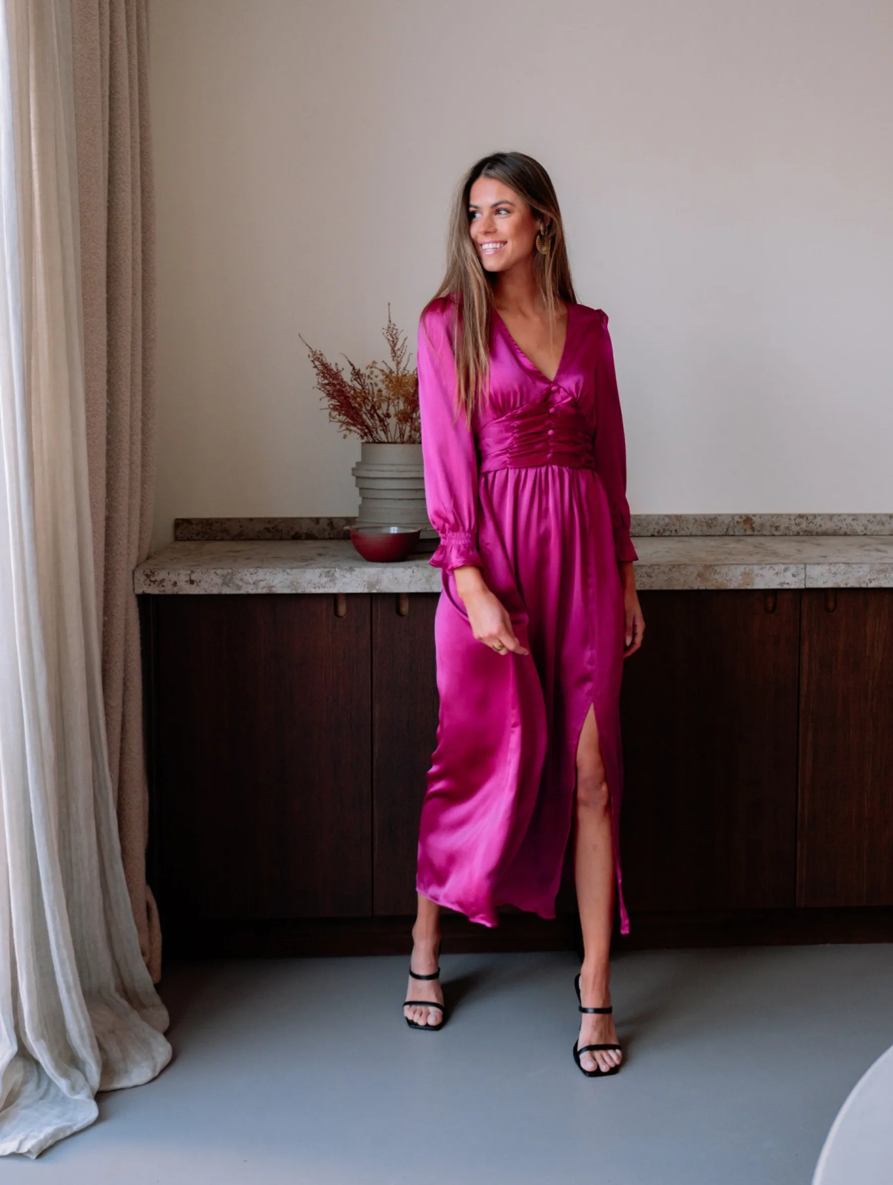 Robes-EASY-CLOTHES Robe Loma - fuchsiaEasy Clothes Fuchsia