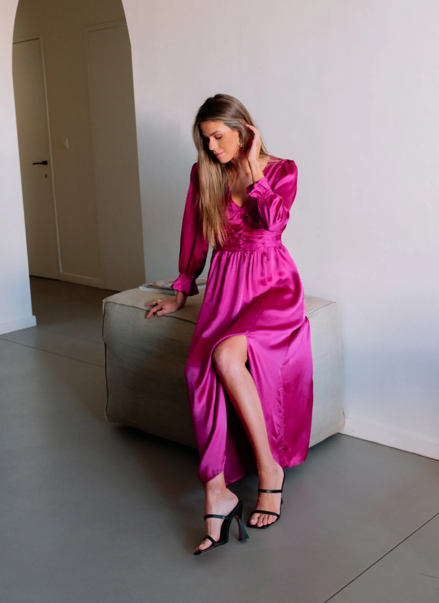 Robes-EASY-CLOTHES Robe Loma - fuchsiaEasy Clothes Fuchsia