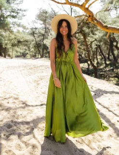 Robes-EASY-CLOTHES Robe longue Bali - verteEasy Clothes Verte       