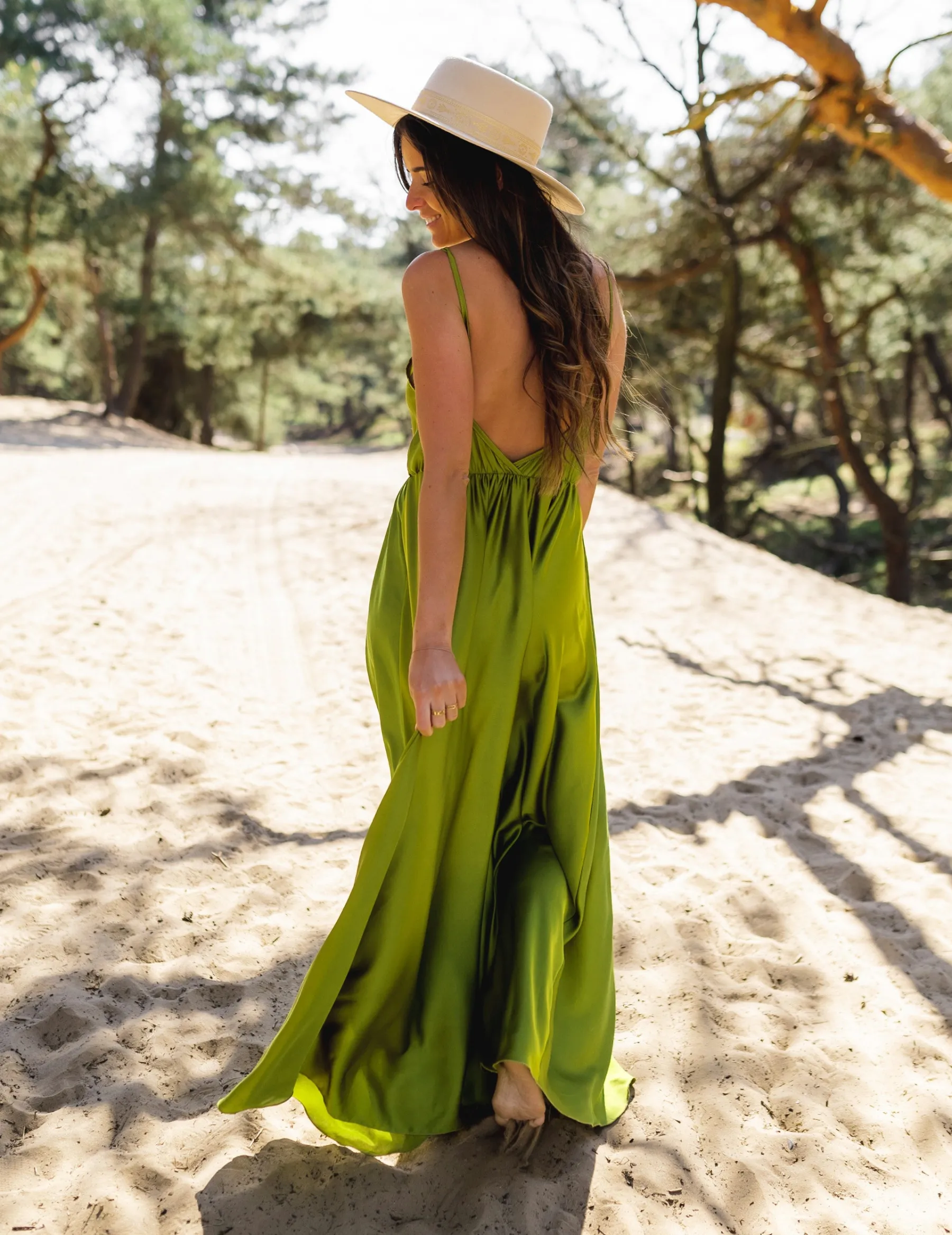 Robes-EASY-CLOTHES Robe longue Bali - verteEasy Clothes Verte