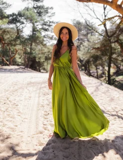Robes-EASY-CLOTHES Robe longue Bali - verteEasy Clothes Verte