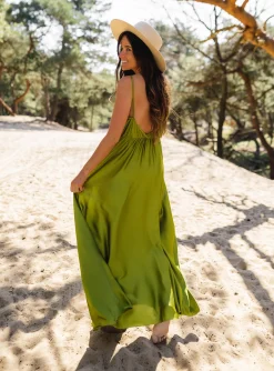 Robes-EASY-CLOTHES Robe longue Bali - verteEasy Clothes Verte