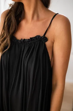 Robes-EASY-CLOTHES Robe longue Mila - noireEasy Clothes Noire       