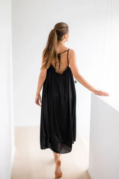 Robes-EASY-CLOTHES Robe longue Mila - noireEasy Clothes Noire       