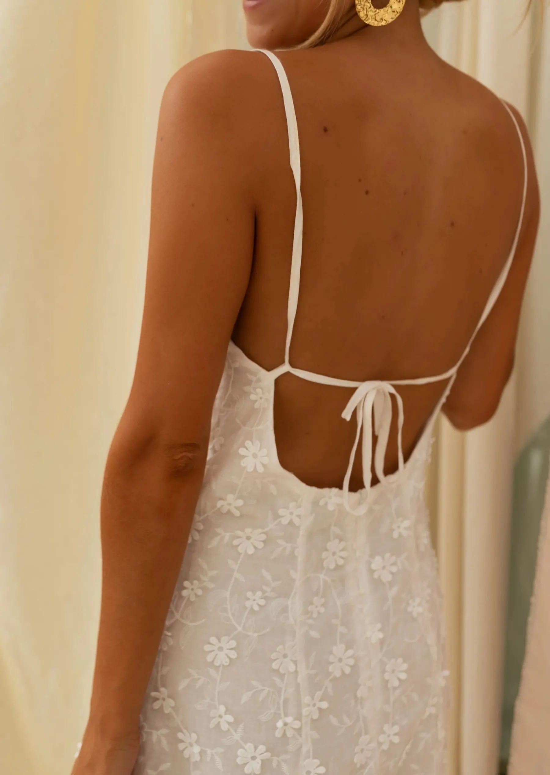 Robes-EASY-CLOTHES Robe Myna Blanche | Broderie | Vêtements FemmeEasy Clothes Blanche à broderie