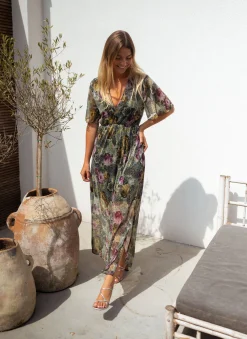 Robes-EASY-CLOTHES Robe Nice - à fleursEasy Clothes À fleurs       