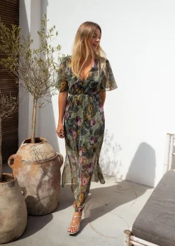 Robes-EASY-CLOTHES Robe Nice - à fleursEasy Clothes À fleurs       
