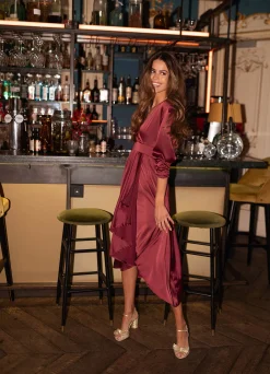 Robes-EASY-CLOTHES Robe Norea - bordeauxEasy Clothes Bordeaux       