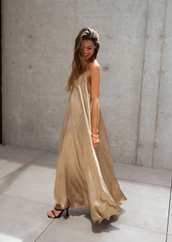 Robes-EASY-CLOTHES Robe Pila - doréeEasy Clothes Dorée       