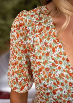 Robes-EASY-CLOTHES Robe Portefeuille Fleurie - Marwa - Légère & FluideEasy Clothes