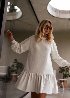 Robes-EASY-CLOTHES Robe pull Bertina grise | Robe pull ample | Prêt-à-porter en ligne | Easy Clothes Grise