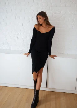 Robes-EASY-CLOTHES Robe pull Elif - noireEasy Clothes Noire